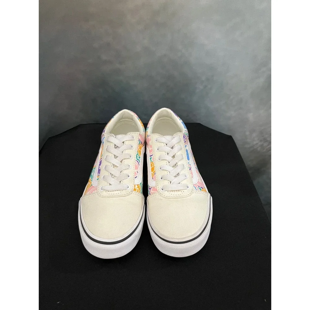 Vans Ward Low Top Sneaker Multi Floral Canvas Kids Shoes - Picture 6 of 10